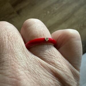 Elegant Red Band Ring